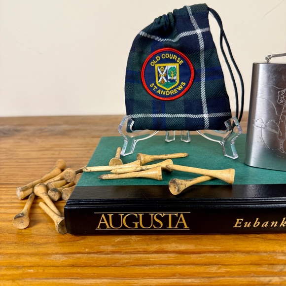 Golf Lover’s Bundle – St Andrews Flask, Augusta Book + Vintage Tees - Picture 6 of 15